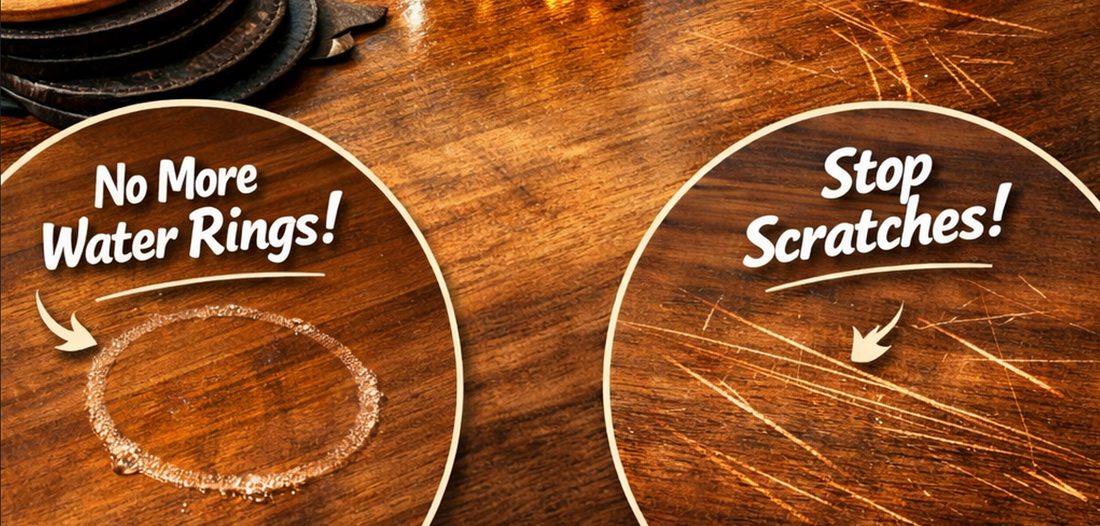 Best Coasters for Wooden Tables: Prevent Water Rings and Scratches with Premium Polystyrene